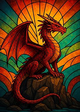 Stained Glass Dragon