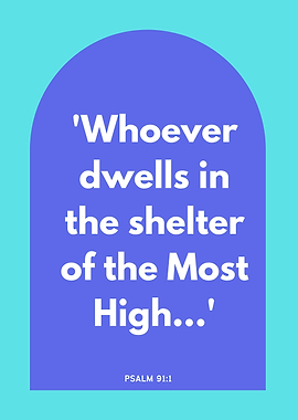 Psalm 91:1 Scripture Art