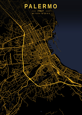 Palermo Golden City Map
