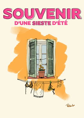 Souvenir d'une sieste d'été illustration