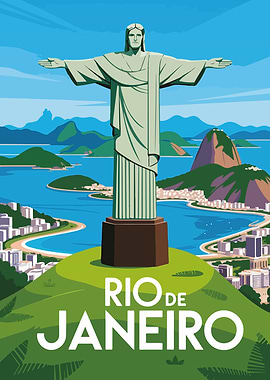 Rio de Janeiro Travel Poster