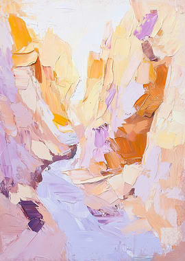 Abstract Canyon Painting