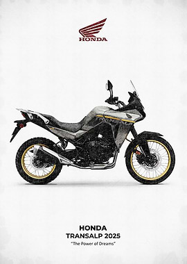 Honda Transalp 2025 Motorcycle Illustration