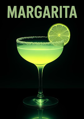 Margarita cocktail with lime