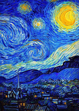 Starry Night Painting by Vincent van Gogh