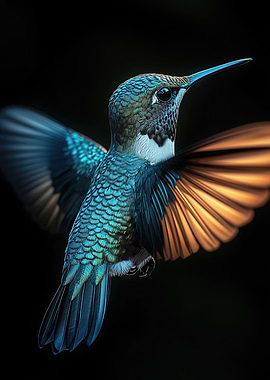 Hummingbird in Flight