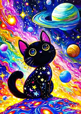 Cosmic Cat in Space