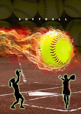 Flaming Softball
