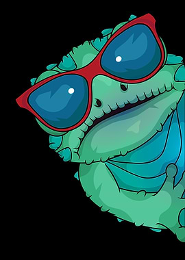 Iguana Lizard With Sunglasses Kids Reptiles Lizard