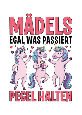 Unicorns with German Text