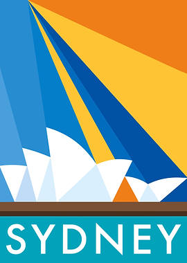 Sydney Opera House Travel Poster