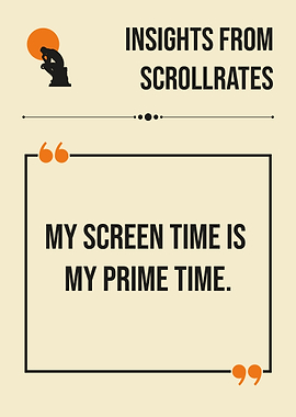 Screen Time Prime Time Socrates Quote Poster