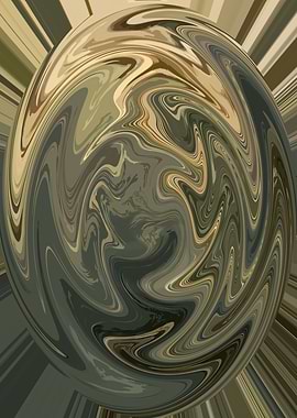 Abstract Swirl in Earth Tones SLW2