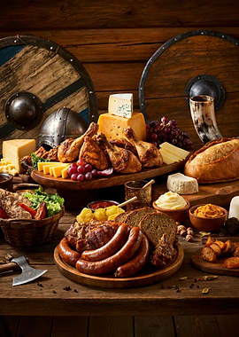 Viking Feast Still Life