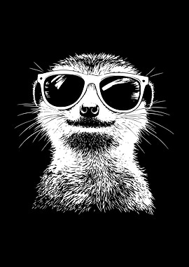 Cool Meerkat with Sunglasses