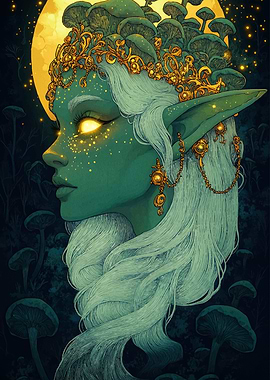 Mushroom Elf Portrait