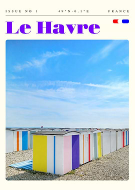 Le Havre France Travel Art Poster