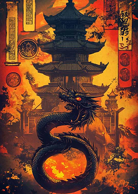 Dragon and Asian