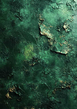 Textured Green Stone Surface