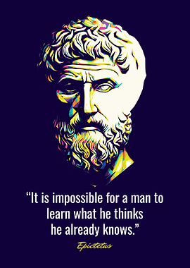 Epictetus Quote Portrait