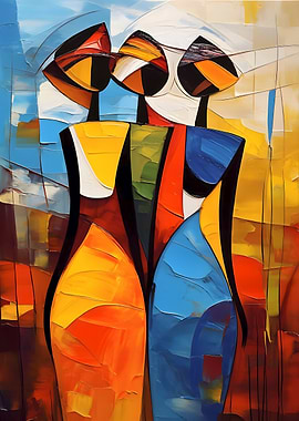 Abstract Figures Painting