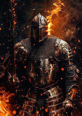 Fiery Knight in Shining Armor