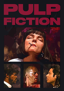 Pulp Fiction Movie Poster Art