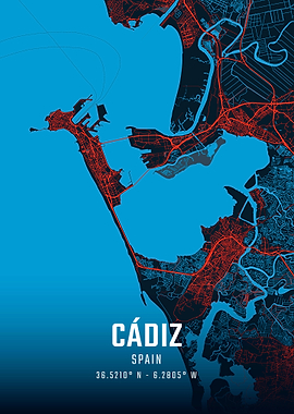 Cádiz City Map