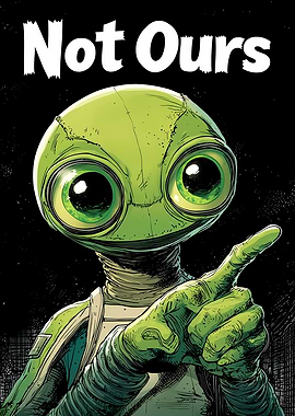 Not Ours: Comic Alien Encounter Poster