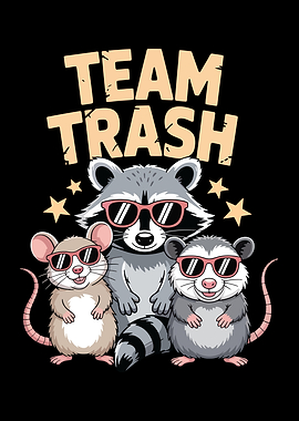 Team Trash Cartoon Animals