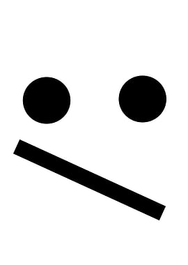 Minimalist Slanted Face