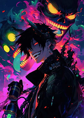 Anime Demon Skull Microphone