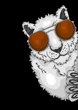 Cool Snow Leopard With Sunglasses Kids Snow Leopard