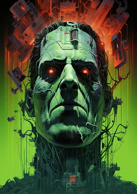 Cyberpunk Frankenstein Portrait