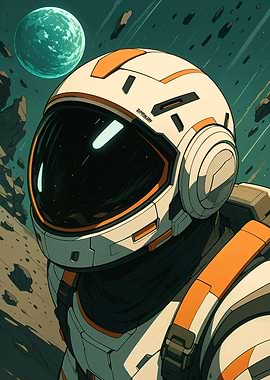 Astronaut in Space Suit Portrait