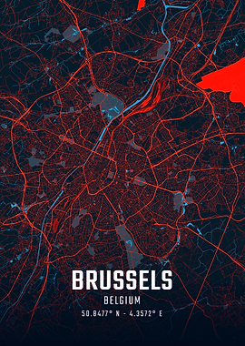 Brussels City Map