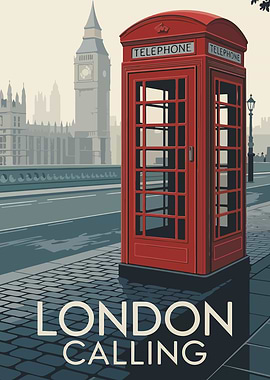 London Calling: Red Telephone Booth Art