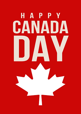 Happy Canada Day Poster