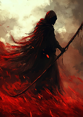 Grim Reaper Red Black