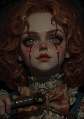 Creepy Doll with Wrench