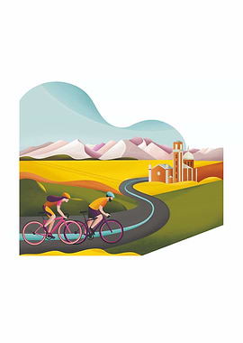 Cycling, Bicycle, Bikepacking poster