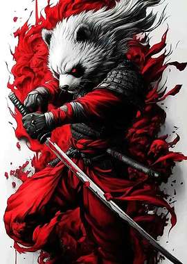 Samurai Panda Warrior