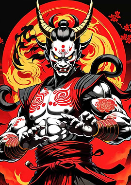 Japanese Demon Warrior