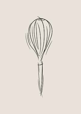 Whisk Line Art