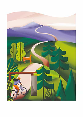 Cycling, Bicycle, Bikepacking poster