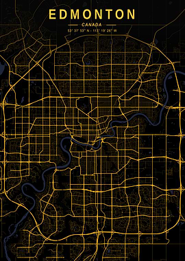 Edmonton Golden City Map