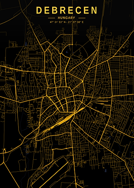 Debrecen Golden City Map