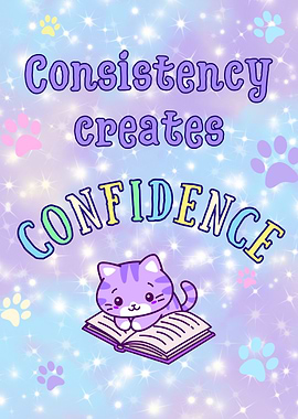 Consistency Creates Confidence Cute Cat