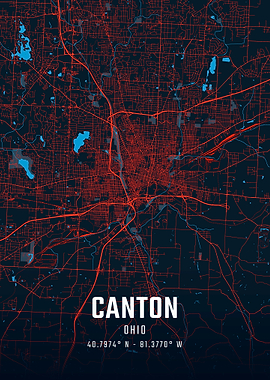 Canton City Map