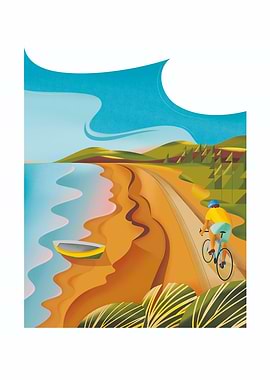 Cycling, Bicycle, Bikepacking Poster